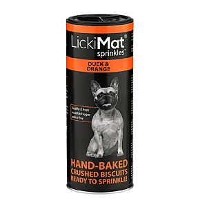 LickiMat Dog Sprinkles - Duck & Orange 150g