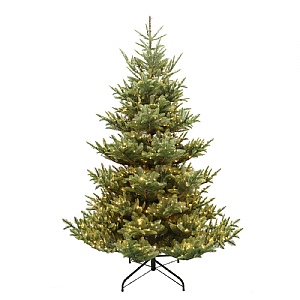 8ft Pre-Lit Iowa Fir Artificial Christmas Tree