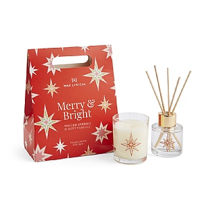 Wax Lyrical Merry & Bright Votive & Diffuser Set