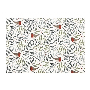 Walton & Co. Robin & Mistletoe Placemats (Pack of 2)