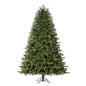 7ft Pre-Lit Deluxe Trinity Pine Artificial Christmas Tree