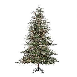 6ft Pre-Lit Frosted Northern Noble Artificial Christmas Tree