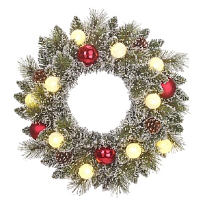 Prelit Decorated Kaprun Wreath