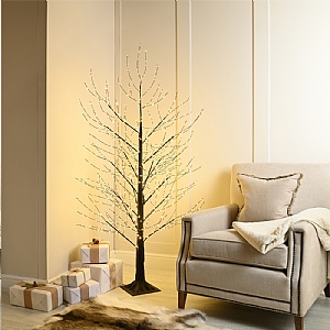 Festive 120cm MicroDot Black Tree (500 Warm White LEDs)