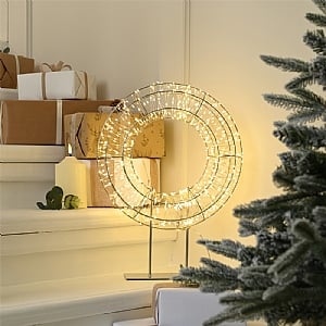 Dewdrop LED Wreath on Stand