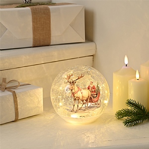 Santa Sleigh Crackle Ball (Small)