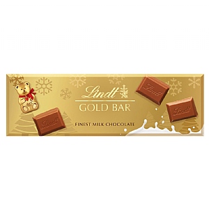 Lindt Christmas Milk Chocolate Gold Bar (300g)