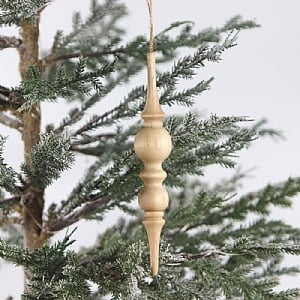 Wooden Finial Hanging Decoration (21cm)