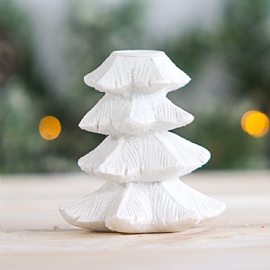 White Tree Candle Holder (11cm)