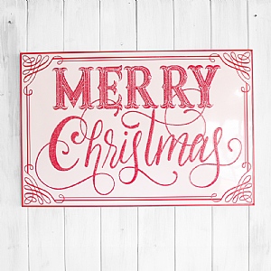 Metal Merry Christmas Sign (72cm)