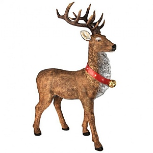 Outdoor Battery Operated LED Reindeer with Collar (147cm)