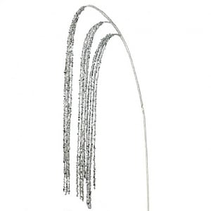 Silver Sequin Beaded Rain Spray (114cm)