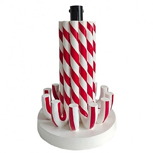 Outdoor Candy Cane Artificial Tree Holder (50cm)