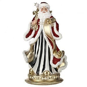 Santa with Sack & List (28cm)