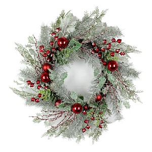 Berry Holly Twig Wreath (60cm)