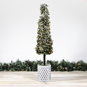 LED Snowy Cone Tree Pot (80cm)