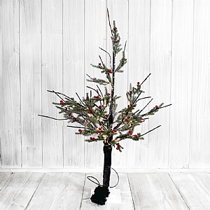 LED Tree with Red Berries (40cm)