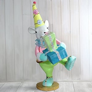 Multicoloured Mouse with Presents Decoration (98cm)