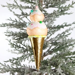 Hanging Ice Cream Orange (38cm)