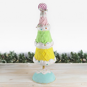 Three Tier Multicolour Cone Tree (108cm)