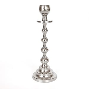 Silver Nickle Plated Candlestick (27.5cm)