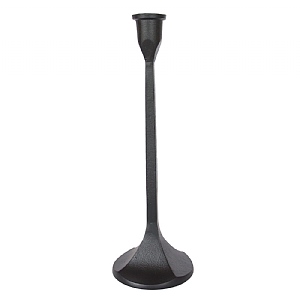 Black Aluminium Candlestick (32cm)