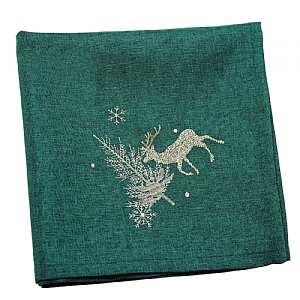 Neve Green & Silver Napkins (Box of 4)