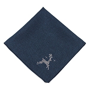 Santa's Ride Blue & Silver Napkins (Box of 4)