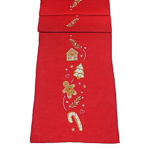 Sugar Cookies Red Table Runner (14 x 75")