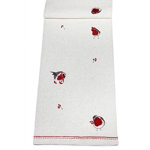 Robin Riot Beige Table Runner (14 x 75")