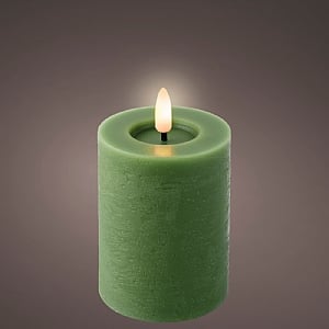 Lumineo Green LED Candle - Small