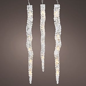 Lumineo Warm White Acrylic LED Icicles