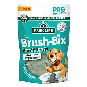 PARK LiFE Brush-Bix Dog Biscuits  Turkey & Peppermint (100g)