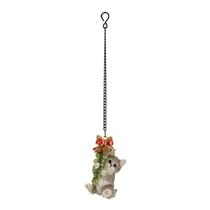 Vivid Arts Hanging Wreath Tabby Kitten