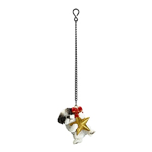 Vivid Arts Hanging Star Black & White Shih Tzu