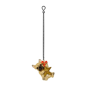 Vivid Arts Hanging Star Golden French Bulldog