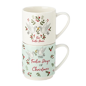 Foxwood 12 Days of Xmas Stacking Mugs