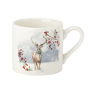 Foxwood Xmas Mug & Coaster Set Stag