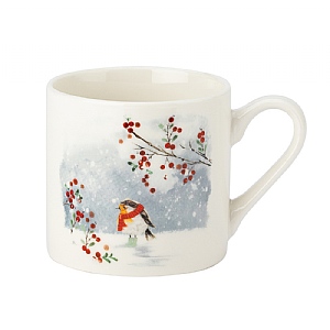 Foxwood Xmas Mug & Coaster Set Robin