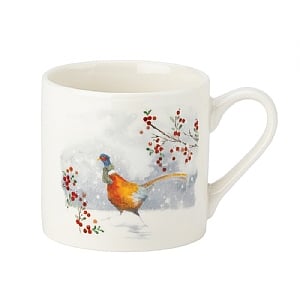 Foxwood Xmas Mug & Coaster Set Pheasant