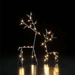 Noma Black Stick Deer (Set of 2)