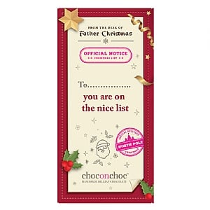 Choc on Choc On the Nice list Chocolate Bar (100g)