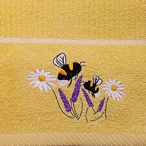 Lemon Bee in Meadow Tea Towel