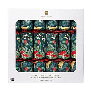 Midnight Forest Green Christmas Crackers 12" (Pack of 6)