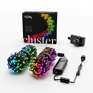 Twinkly Cluster Multicoloured & White String Lights (400 LEDs)