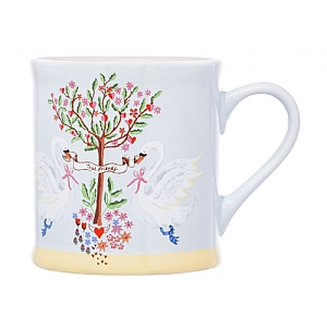 Cath Kidston Oh My Heart Swan Mollie Mug