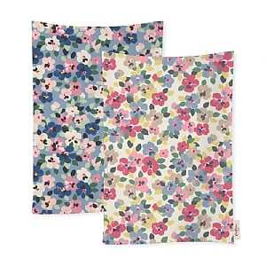 Cath Kidston Painted Pansies Tea Towels (pack of 2)