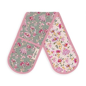 Cath Kidston Friendship Gardens Sage Double Oven Glove