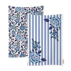 Cath Kidston Strawberry Garden Blue Tea Towels (pack of 2)