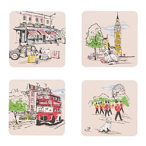 Cath Kidston Billie Town Coasters (set of 4)